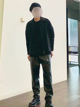 「SHAREEF（シャリーフ）のアイテム（ブルゾン）」を使った、ヒロユキさん（メンズ・172cm）の冬コーディネート