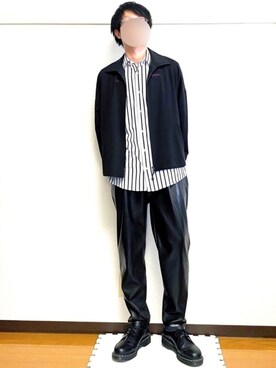 「SHAREEF（シャリーフ）のアイテム（ブルゾン）」を使った、ヒロユキさん（メンズ・172cm）の春コーディネート