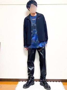 「SHAREEF（シャリーフ）のアイテム（ブルゾン）」を使った、ヒロユキさん（メンズ・172cm）の春コーディネート
