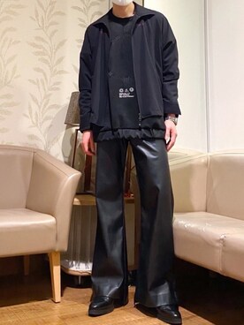 「SHAREEF（シャリーフ）のアイテム（ブルゾン）」を使った、ヒロユキさん（メンズ・172cm）の春コーディネート