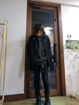 「lot holon（ロットホロン）のアイテム（ブルゾン）」を使った、marcoさん（メンズ・161cm）の春コーディネート
