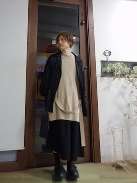 「LAD MUSICIAN（ラッドミュージシャン）のアイテム（その他アウター）」を使った、marcoさん（メンズ・161cm）の春コーディネート