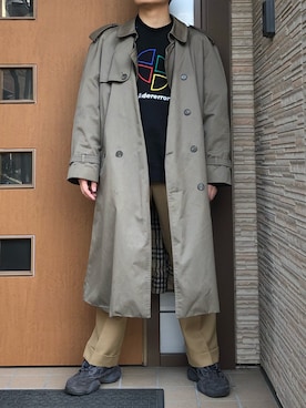 「ADER error」｜「アイテム（トレンチコート）」を使った、kbさん（メンズ・174cm）の冬コーディネート