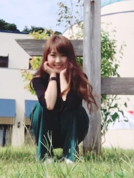 「アイテム（ピアス（両耳用））」を使った、saki ☺︎︎さん（レディース・150cm・20代）の秋コーディネート