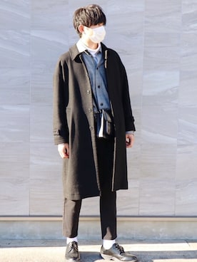 「ZIP FIVE（ジップファイブ）のアイテム（シューズ）」を使った、Yuukiさん（メンズ・183cm）の冬コーディネート