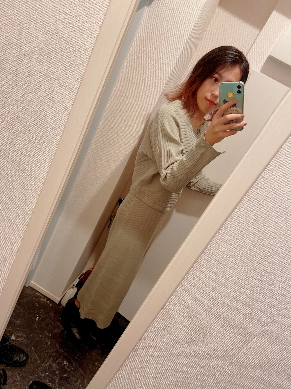 「オトナ女子、大人コーデ、ロングワンピース、記録用」｜「ESPERANZAのアイテム（ブーツ、ブラック系）」を使った、ERIKOさん（レディース・163cm）の夏コーディネートの1枚目の写真