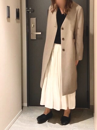 SLOBE IENA（スローブイエナ）の「Vネックノーカラーコート◇（ノー