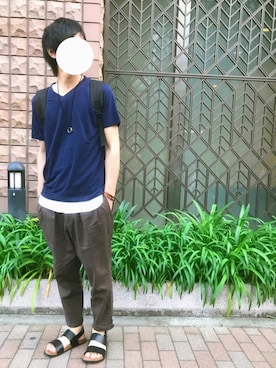 「CIAOPANIC TYPY（チャオパニックティピー）のアイテム（サンダル）」を使った、daikiさん（メンズ・177cm）の春コーディネート