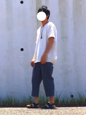 「CIAOPANIC TYPY（チャオパニックティピー）のアイテム（サンダル）」を使った、daikiさん（メンズ・177cm）の夏コーディネート