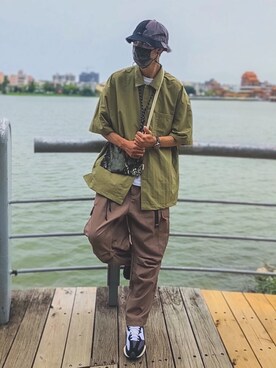 「Woden（ホーデン）のアイテム」を使った、ᴀʙɪs❢ さん（メンズ・178cm）の夏コーディネート