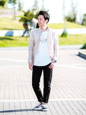 「ノーティードッグ」｜masa10さん（メンズ・170cm）の春コーディネート