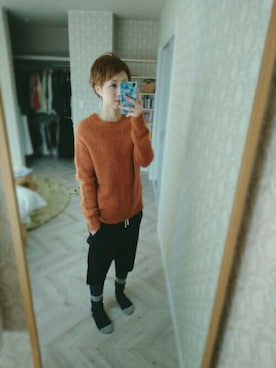 「タイツ×靴下」｜「アイテム（ブーツ）」を使った、晴れのちさん（レディース・163cm）の冬コーディネート
