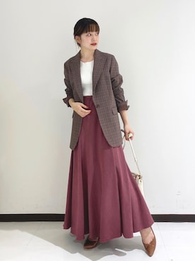 奈津実さん（レディース・155cm）の秋コーディネート