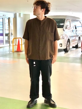 「秋のマイ旬スタイル」｜「アイテム（モカシン/デッキシューズ）」を使った、ここぱぱさん（メンズ・165cm）の秋コーディネート