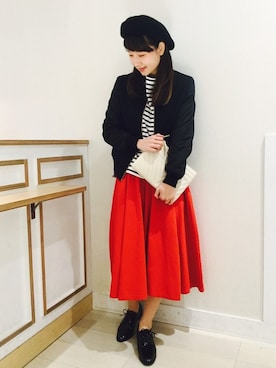 「スカウチョ」｜taknk.さん（レディース・157cm）の冬コーディネート
