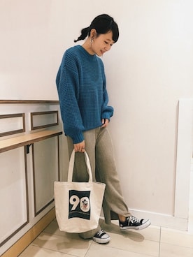 「ワッフル」｜taknk.さん（レディース・157cm）の秋コーディネート