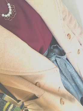 「アイテム（チェスターコート）」を使った、碧さん（レディース・163cm・10代）の冬コーディネート