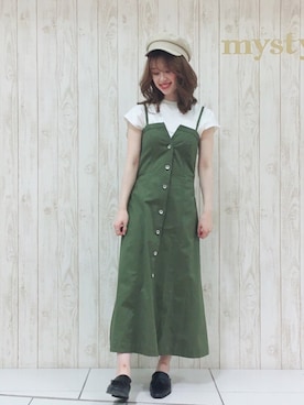 「着やせコーデ」｜hurharu_mystywomanさん（レディース・159cm）の春コーディネート