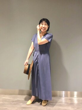 「アパートバイローリーズ」｜「アイテム（帽子）」を使った、いっちーさん（レディース・162cm）の夏コーディネート