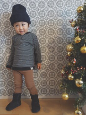 RinoRihiさん（キッズ・90cm）の秋コーディネート