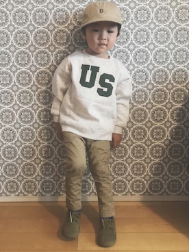 RinoRihiさん（キッズ・90cm）の秋コーディネート