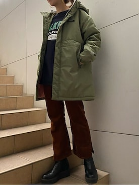 「MILKFED.（ミルクフェド）のアイテム（ブルゾン）」を使った、MILKFED.STAFFさん（レディース・164cm）の秋コーディネート