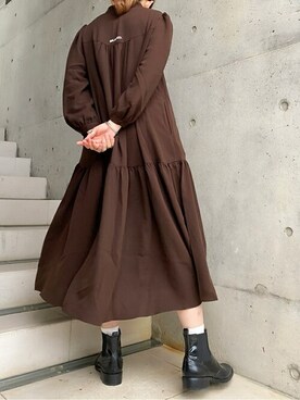 「MILKFED.（ミルクフェド）のアイテム（ショルダーバッグ）」を使った、MILKFED.STAFFさん（レディース・164cm）の秋コーディネート
