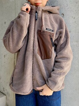 「MILKFED.（ミルクフェド）のアイテム（その他アウター）」を使った、MILKFED.STAFFさん（レディース・164cm）の冬コーディネート