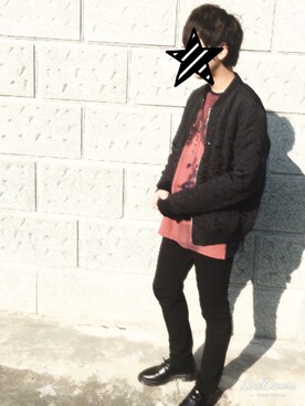 「alexanderwang（アレキサンダーワン）のアイテム（ブルゾン）」を使った、やんさん（メンズ・182cm）の冬コーディネート