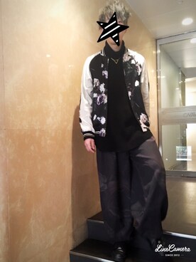 「LAD MUSICIAN（ラッドミュージシャン）のアイテム（ブルゾン）」を使った、やんさん（メンズ・182cm）の冬コーディネート