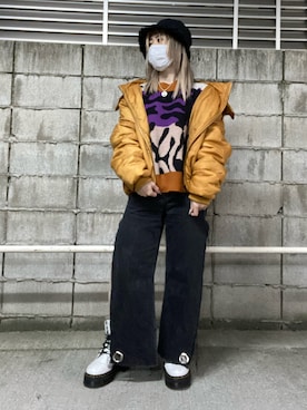 「FIG&VIPER（フィグアンドバイパー）のアイテム（パンツ）」を使った、はおさま。さん（レディース・152cm）の秋コーディネート