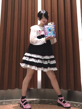 「Sleep（スリープ）のアイテム」を使った、Sallyさん（レディース・155cm）の夏コーディネート