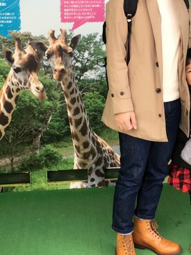 「アイテム（ステンカラーコート）」を使った、katsuさん（メンズ・170cm・30代）の冬コーディネート
