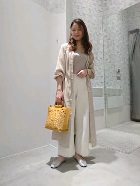「LEPSIM（レプシィム）のアイテム（イヤリング）」を使った、shieeeさん（レディース・160cm）の春コーディネート