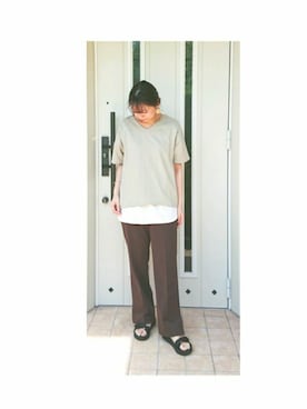 「LEPSIM（レプシィム）のアイテム（イヤリング）」を使った、shieeeさん（レディース・160cm）の春コーディネート