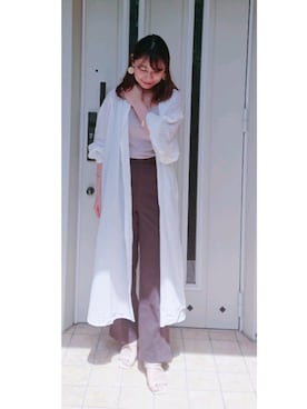 「グレージュ」｜shieeeさん（レディース・160cm）の春コーディネート