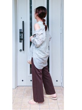 「LEPSIM（レプシィム）のアイテム（イヤリング）」を使った、shieeeさん（レディース・160cm）の春コーディネート