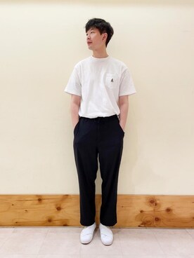 「USAコットン」｜coenきむさん（メンズ・177cm）の夏コーディネート