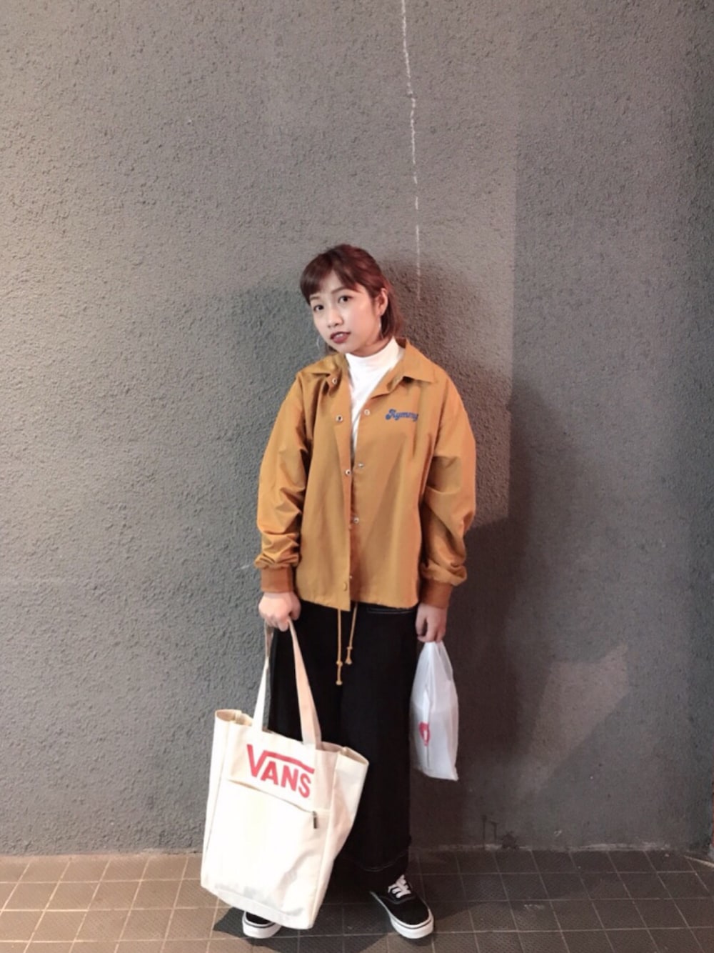 「秋のコーデ、Taiwan、TAIPEI、VANS」｜「Aymmy in the batty girlsのアイテム（その他アウター、イエロー系）」を使った、wslさん（レディース・154cm）の秋コーディネートの1枚目の写真