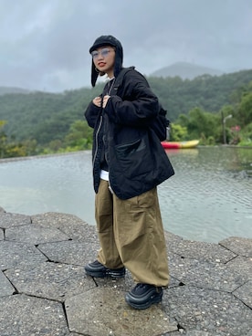 「5cm（ファイブシーエム）のアイテム」を使った、wslさん（レディース・154cm）の冬コーディネート