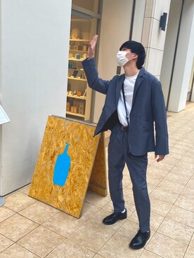 「ASTRONOMY（アストロノミー）のアイテム（テーラードジャケット）」を使った、シバ　さん（メンズ・174cm）の春コーディネート