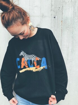 「CACCA（カッカ）のアイテム」を使った、CACCAさん（レディース・160cm）の春コーディネート