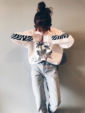 「CACCA（カッカ）のアイテム」を使った、CACCAさん（レディース・160cm）の春コーディネート