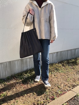 「RAG MACHINE（ラグマシーン）のアイテム（ジャケット/アウター）」を使った、yuiさん（レディース・160cm）の冬コーディネート
