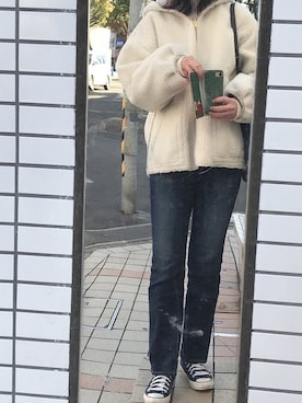 「RAG MACHINE（ラグマシーン）のアイテム（ジャケット/アウター）」を使った、yuiさん（レディース・160cm）の冬コーディネート