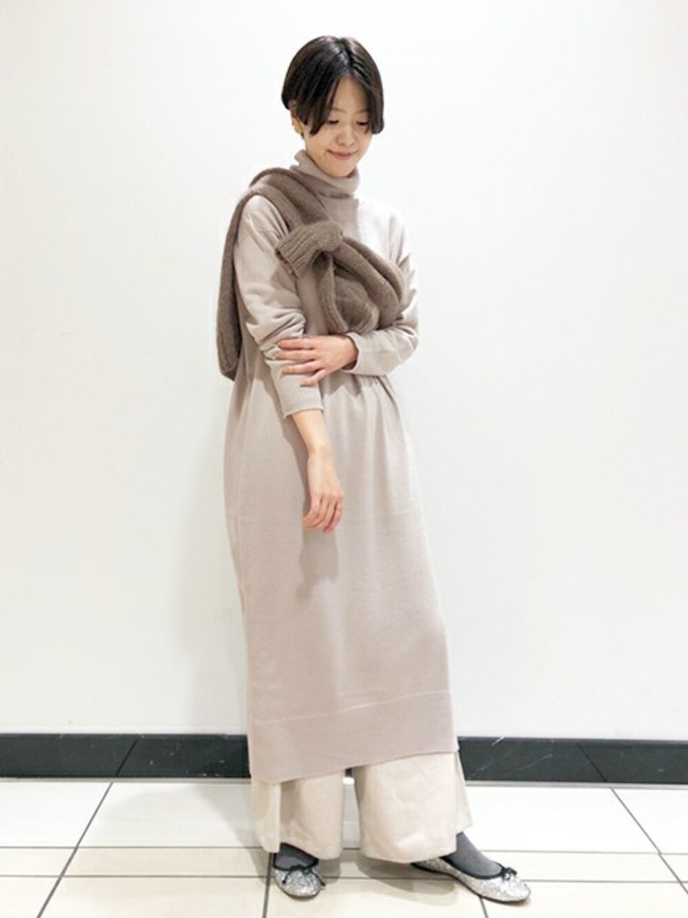 SLOBE IENA - 【お取り置き】SLOBE IENA ホールガーメント タートルニットワンピース SLOBE IENA（スローブイエナ）の「ホールガーメント タートル