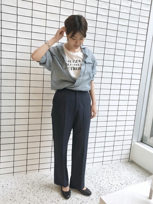 セール】fleursロゴTシャツMuguet◇（Tシャツ/カットソー