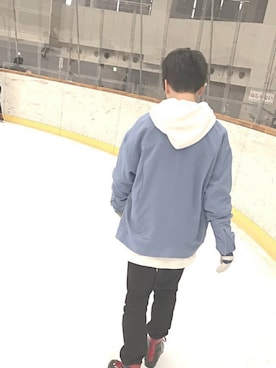 「GU（ジーユー）の（GU）スキニーフィットジーンズ（MEN ⁄ ジーンズ）」を使った、タイガ/taigaさん（メンズ・160cm）の秋コーディネート