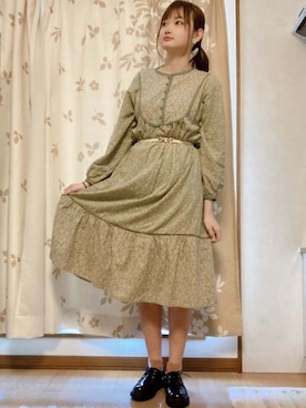 「RETRO GIRL（レトロガール）のアイテム（その他シューズ）」を使った、おゆさん（レディース・167cm）の春コーディネート