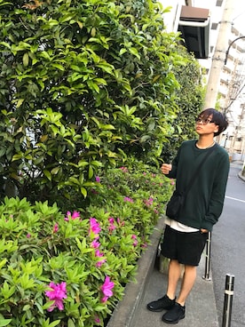 「NIKE(ナイキ)のアイテム(ショルダーバッグ)」を使った、おしまるさん(メンズ・170cm)の夏コーディネート